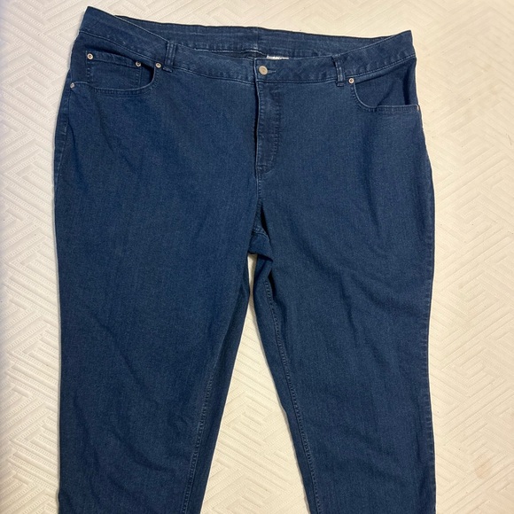 JMS just My Size Women’s Plus 26 Petite Stretch Denim Jeans Dark Wash Straight - Picture 1 of 6